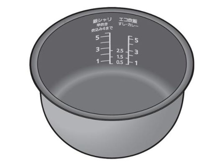 【純然たる品・新品】パナソニック ARE50-K74 炊飯器【SR-HX10E7-T/SR-HX10E6-T/SR-HX100E8-T】用内釜