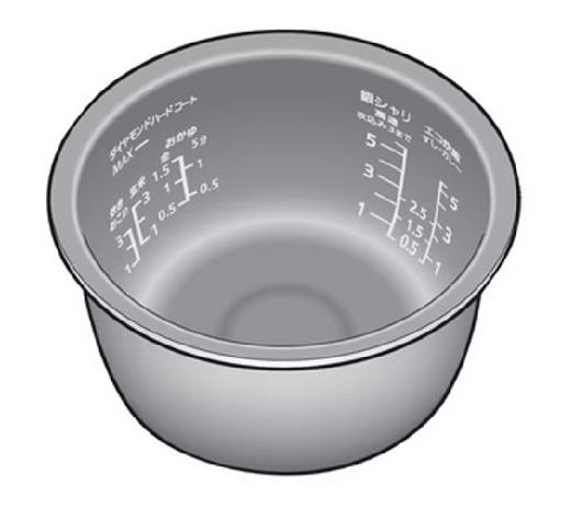 【完全無欠品・新品】パナソニック ARE50-L461 【余分の物・家電境界線の外側★】炊飯器【SR-MPA100/SR-PA107/SR-PA108/SR-PA109/SR-PA106】用内釜