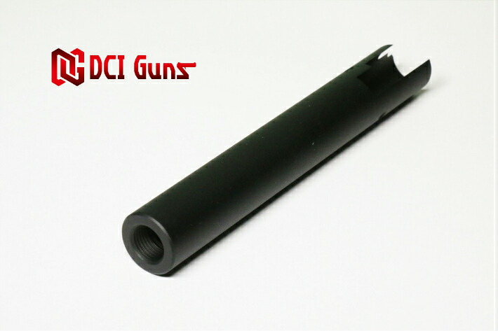 DCI Guns 東京マルイ ハイキャパ5.1用11mm正ネジメタルアウターバレル BK black ブラック 黒 エアガン エアーガン ガスガン ブローバック カスタム サバゲー サバイバルゲーム サイレンサー トレーサー