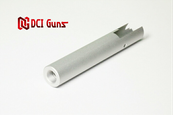 DCI Guns 東京マルイ ハイキャパ4.3/FW/DW4.3用11mm正ネジメタルアウターバレル SV シルバー silver 銀 エアガン エアーガン ガスガン ブローバック カスタム サバゲー サバイバルゲーム サイレンサー トレーサー