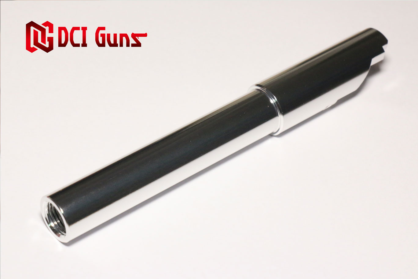 DCI Guns 東京マルイ M45A1/1911/MEU用11mm正ネジメタルアウターバレル SV シルバー silver 銀 エアガン エアーガン ガスガン ブローバック カスタム サバゲー サバイバルゲーム サイレンサー トレーサー