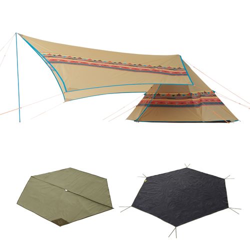 【楽天市場】【5%OFFクーポン 1日限定】ロゴス ナバホTepee300&ブリッジヘキサタープセット-BB 71908000|キャンプ