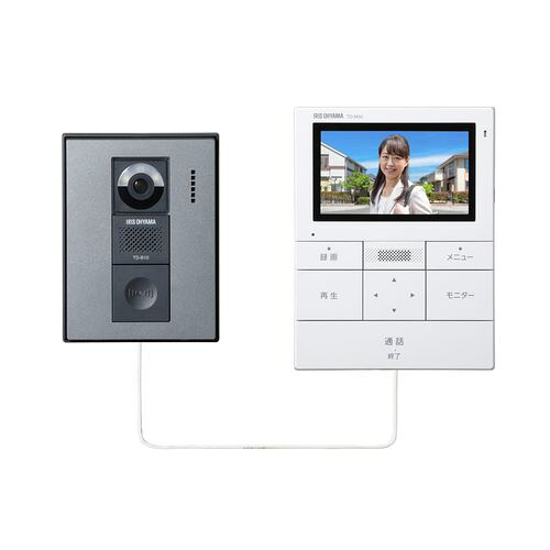 【取付工事不可】テレビドアホン TD-SM3010-WSH アイリスオーヤマ