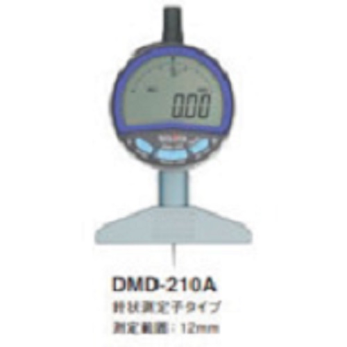 デジタルデプスゲージ 測定範囲12mm DMD210A テクロック