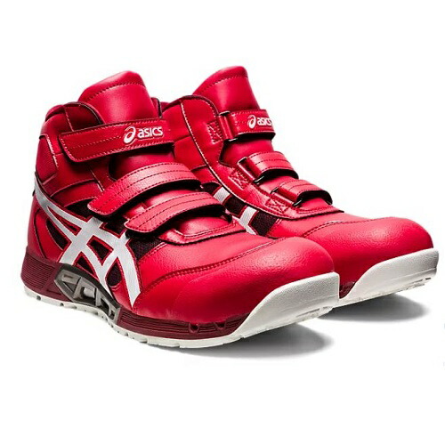 ウィンジョブ CP308 AC クラシックレッド×ホワイト アシックス 安全靴 保護靴 スポーツ安全靴 ブランド お洒落