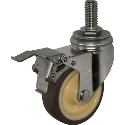 SAシリーズオールステンレス自在SP付ウレタンB車100mm 315SAUB100BAR01_6023 ハンマー