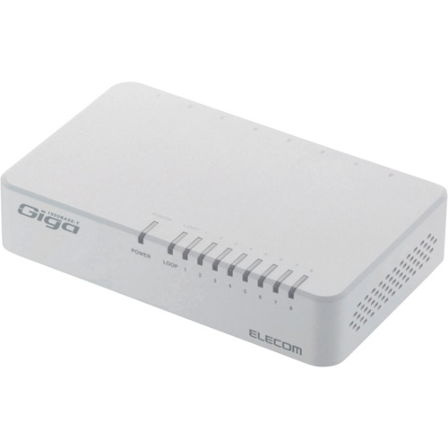 1000BASE-T対応スイッチングハブ EHCG08PA2W エレコム OA用品 ケーブル