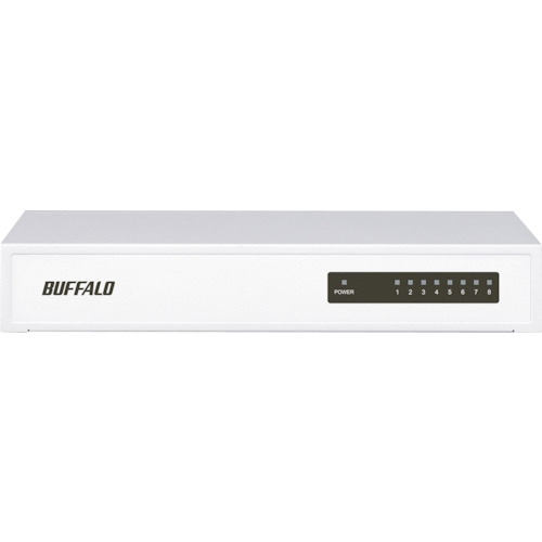 10/100Mbps対応 スイッチングHub 金属/電源内蔵 8ポート 白 LSW4TX8NSWH バッファロー 電気・電子部品 通信機器