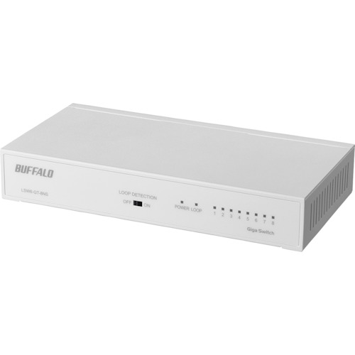 Giga 8ポート スイッチングハブ 電源内蔵 金属筐体 マグネット付 LSW6GT8NSWH バッファロー 電気・電子部品 通信機器 8,410円