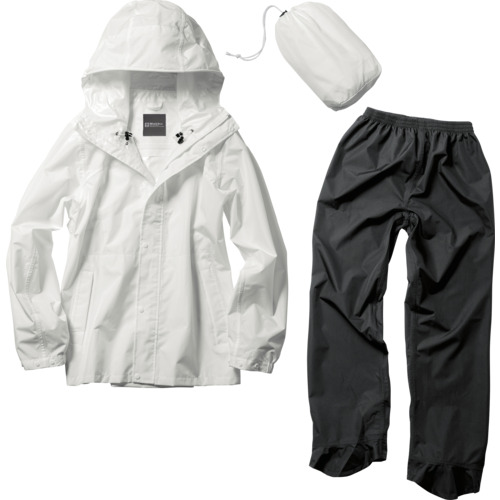 パノラマバッグインレインスーツ ホワイト EL AS51404A マック 作業服 雨具
