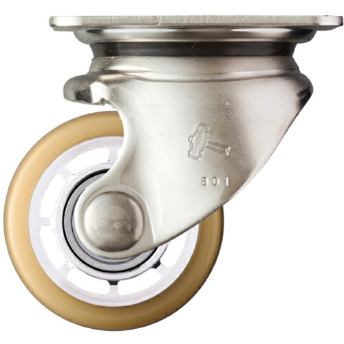 SUS 低床式重荷重用 自在 ウレタンB車65mm 540S0SBAU65 ハンマー キャスター 低床式キャスター