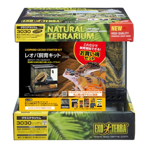 爬虫類　飼育ゲージ　まとめ売り　exo terra repti zoo 楽天市場】□ メーカー欠品【エキゾテラ】レオパ飼育キット M EXOTERRA