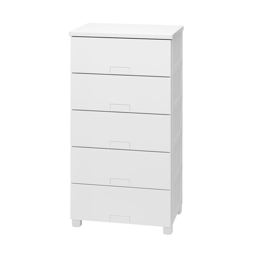 フィッツチェスト フルフラット 5505 ホワイト W55cm Fits 引出収納 衣類収納 チェスト フィッツチェスト 多段収納 PC収納