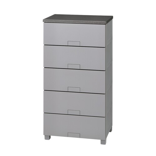 フィッツチェスト フルフラット 5505 グレー W55cm Fits 引出収納 衣類収納 チェスト フィッツチェスト 多段収納 PC収納