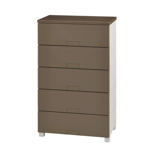 フィッツチェスト ウッド ６５０５ 6505 ブラウン W65cm Fits 引出収納 衣類収納 チェスト フィッツチェスト 多段収納 PC収納