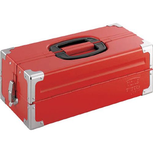 ツールケース(メタル) V形2段式 433X220X160mm BX322S レッド ＴＯＮＥ