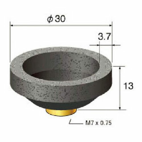 インパルス用先端工具（12個入 64836_5257 粒度(#):46 ナカニシ