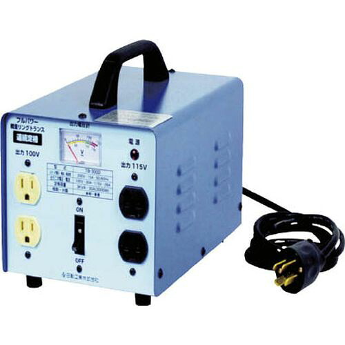 変圧器 降圧専用トラパック ３ＫＶＡ TB300D 容量:3kVA 日動