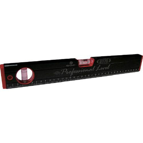 箱型アルミレベル（黒×赤） RB270900MM 長さ:900mm ＫＯＤ
