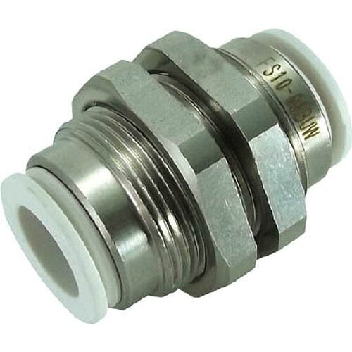 ファイブSUSバルクヘッドユニオン 白 FS1200BUW_4056 接続口径:M22x1 チヨダ
