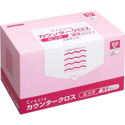 カウンタークロス 薄手タイプ ピンク 65422 クレシア