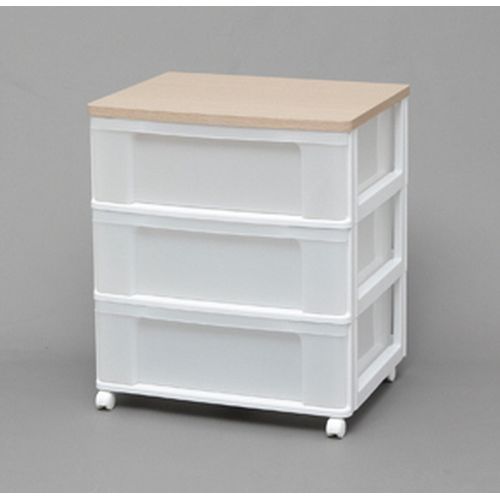 楽天市場】ウッドトップチェスト HG-724 ホワイト/ペアー 4段 幅73cm