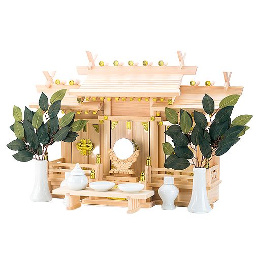 屋根違い三社 和（中）セット 神棚の里