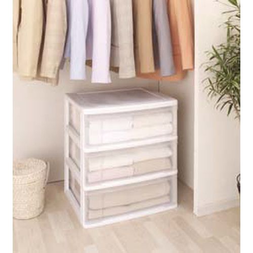 楽天市場】コスパ クローゼットケース チェスト 3段 ワイド深3段
