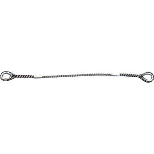 Wスリング Eタイプ 両端シンブル入り 6mm GRE6S4 6mmx4m ＴＲＵＳＣＯ