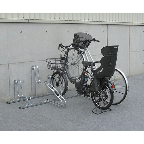【法人限定】【6台用】自転車ラック CS-G6 スチール溶融亜鉛めっき処理 W2309 D1038 H686mm サイクルスタンド