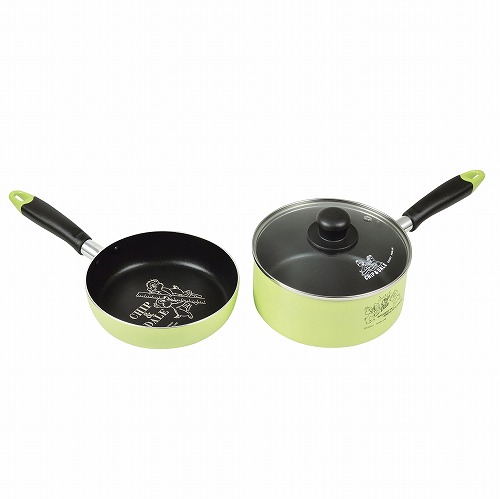 ディズニーふっ素加工IH対応3点セット18cm(チップ&デール/バッジ) WD-9068 チップ&デール ディズニー