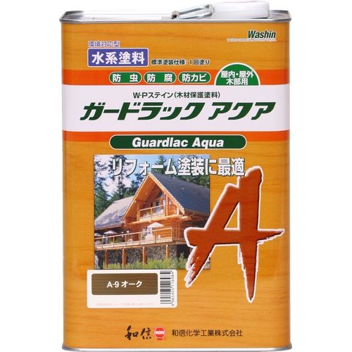 ガードラック アクア 水性 3.5Kg オーク ワシン