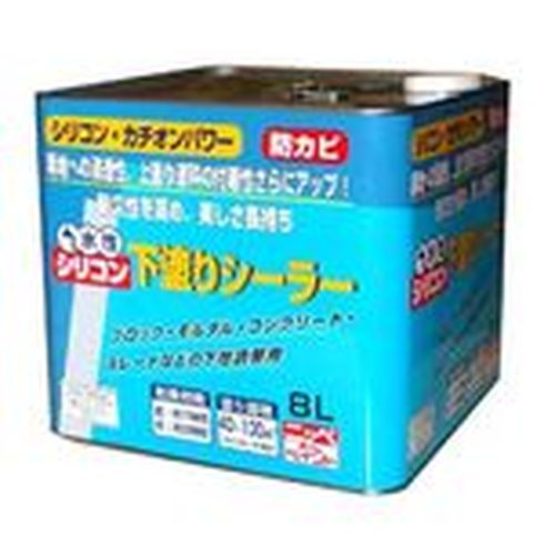 水性シリコン下塗りシーラー 透明 8L 8L ニッペ