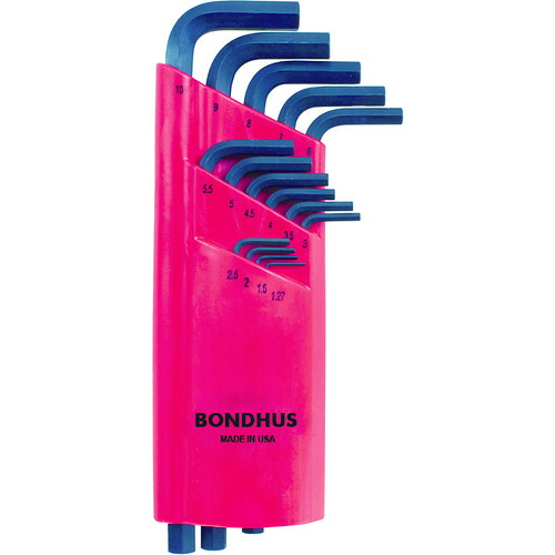 六角L-レンチ ロング セット15本組(127-10mm) HLX15M ボンダス