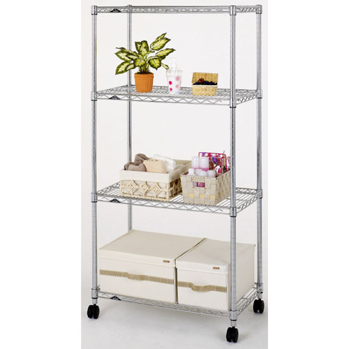 楽天市場】ニューワイヤーシェルフ 4段 90 WSD9015-4 915×460×1510mm