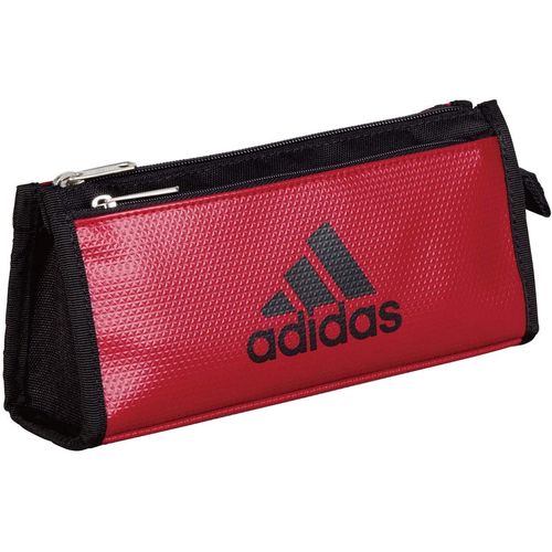 楽天市場】adidas アディダス ソフトペンケース ダブルポケット 赤黒