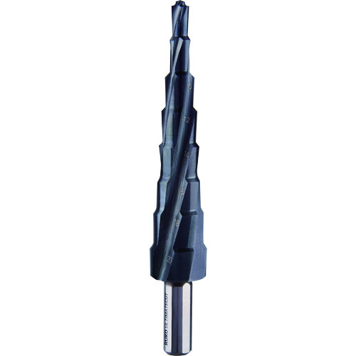 スパイラルステップドリル 6-20mm ハイス ルナテックコーティング 101083P RUKO
