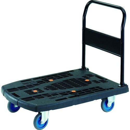 樹脂台車 カルティオビッグ 固定 900X600 S付 黒 MPK900BKS 黒 ＴＲＵＳＣＯ