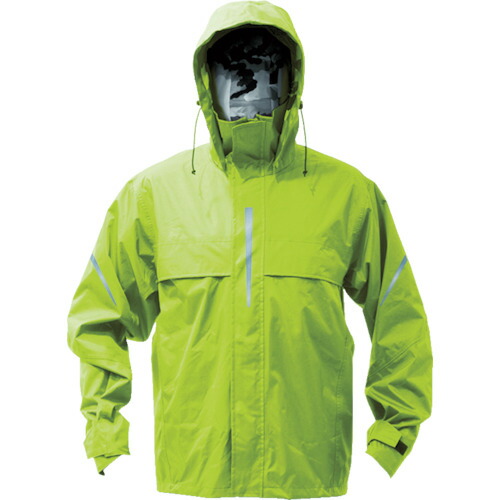 ベンチレーション(通気口)付レインスーツ ライム TRW360-84-M M TRUSCO