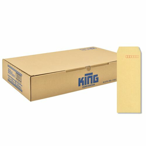 【ケース販売】長40封筒封筒 クラフト 85g/m2 スミ貼 20600 KING 4,144円