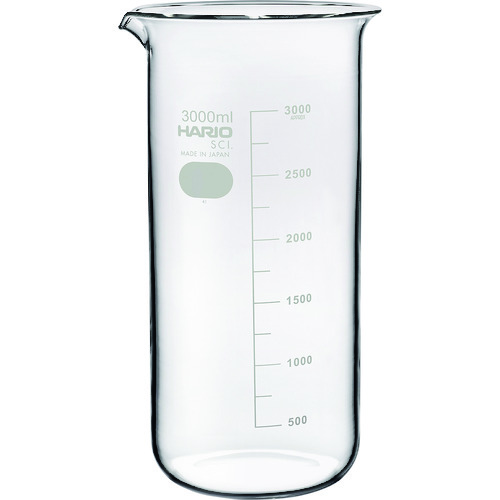 トールビーカー 目安目盛付 3000ml TB3LSCI 容量:3000ml HARIO