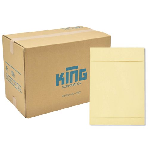 【ケース販売】角1封筒 クラフト 120g/m2 箱貼 100201 KING