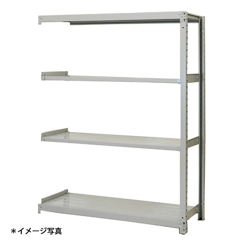 【法人限定】(増連)軽中量スチールラックATS型200kgボルトレス ATS45304C 4段増連 (約)高さ1200X巾1500奥行300mm 浅香工業
