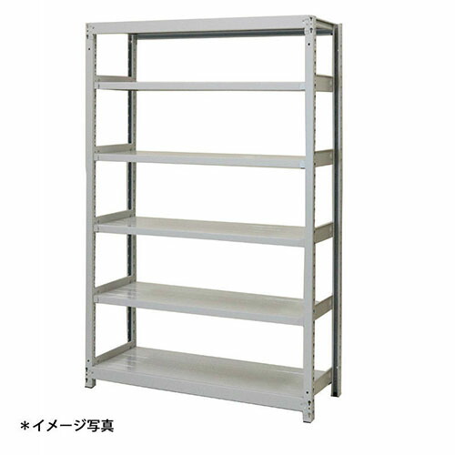 【法人限定】(単体)軽中量スチールラックATS型200kgボルトレス ATS43456S 6段単体 (約)高さ1200X巾900奥行450mm 浅香工業