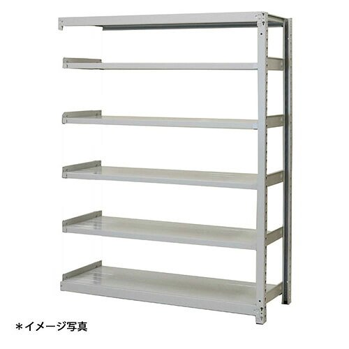 【法人限定】(増連)軽中量スチールラックATS型200kgボルトレス ATS45456C 6段増連 (約)高さ1200X巾1500奥行450mm 浅香工業