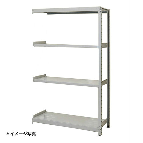 【法人限定】(増連)軽中量スチールラックATS型200kgボルトレス ATS54604C 4段増連 (約)高さ1500X巾1200奥行600mm 浅香工業