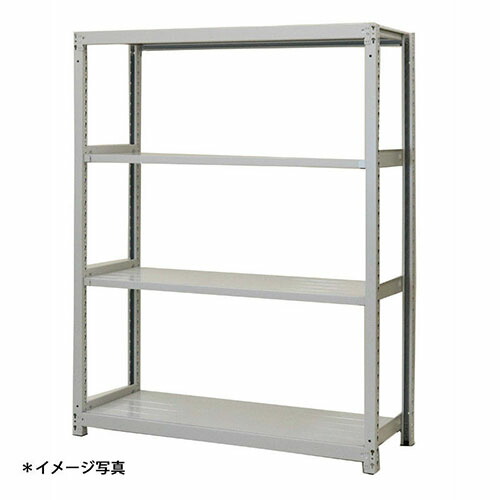 【法人限定】(単体)軽中量スチールラックATS型200kgボルトレス ATS65604S 4段単体 (約)高さ1800X巾1500奥行600mm 浅香工業