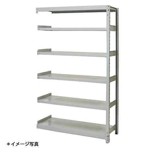 【法人限定】(増連)軽中量スチールラックATS型200kgボルトレス ATS64606C 6段増連 (約)高さ1800X巾1200奥行600mm 浅香工業
