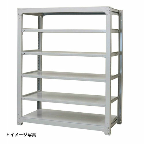 【法人限定】(単体)中量スチールラックAMBL型300kgボルトレス AMBL55L6S 6段単体 高さ(約)1500X巾1500X奥行910m 浅香工業