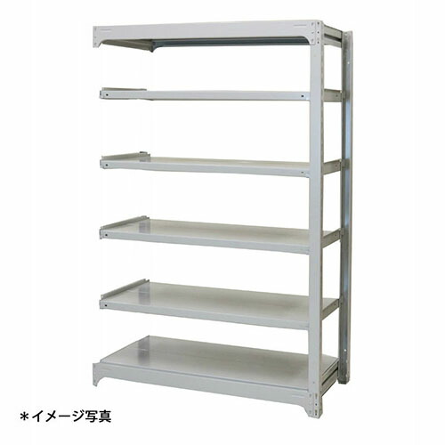 【法人限定】(増連)中量スチールラックAMBL型300kgボルトレス AMBL74M6C 6段増連 ●高さ(約)2100X巾1200X奥行620mm 浅香工業